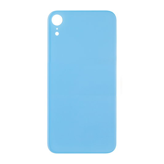For Apple iPhone XR Back Glass, Enlarged Camera Frame Blue Compatible