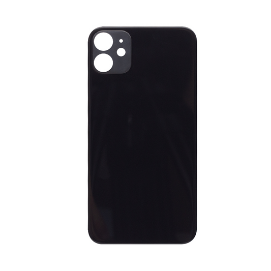 For Apple iPhone 11 Back Glass, Enlarged Camera Frame Black Compatible