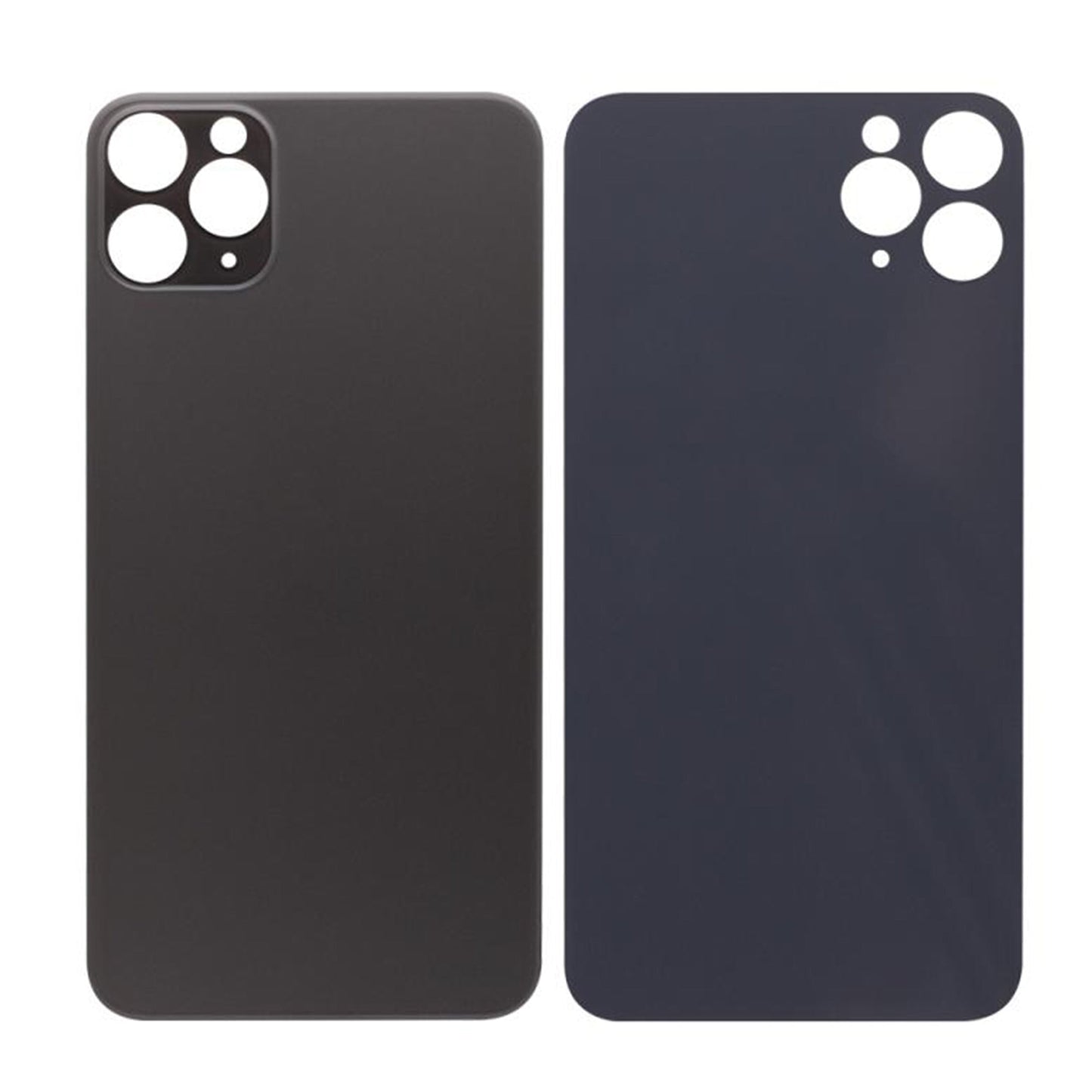 For Apple iPhone 11 Pro Max Back Glass, Enlarged Camera Frame Black Compatible