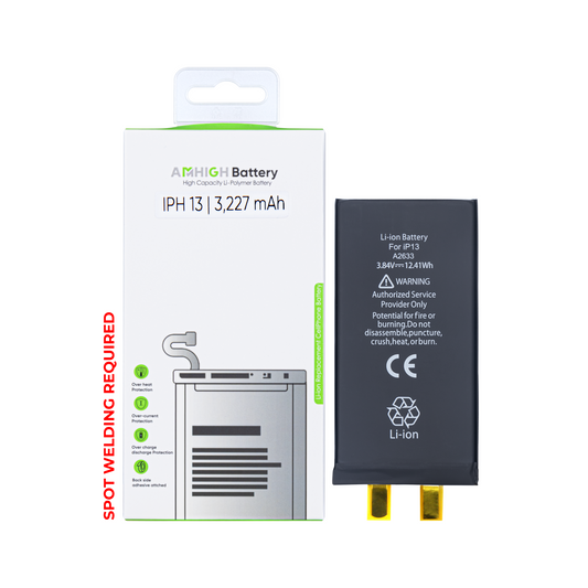 For Apple iPhone 13 Battery (Spot Welding Required) No BMS/IC OEM