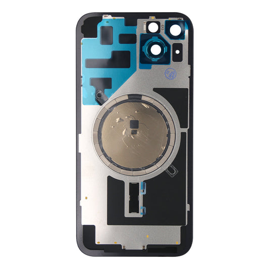 For Apple iPhone 14 Plus Back Glass Without NFC, Enlarged Camera Frame Yellow Compatible