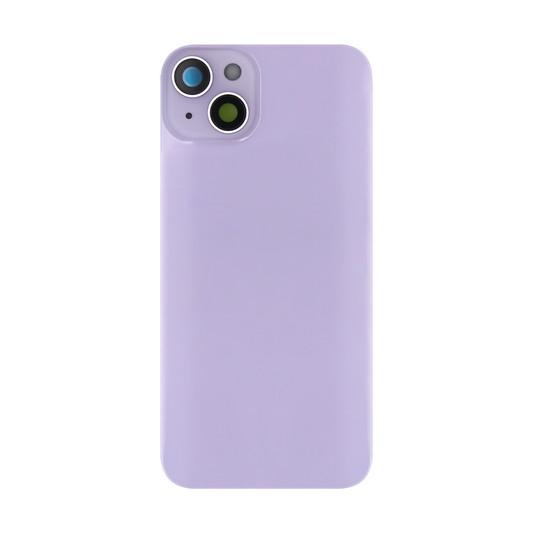 For Apple iPhone 14 Plus Back Glass Without NFC, Enlarged Camera Frame Purple Compatible