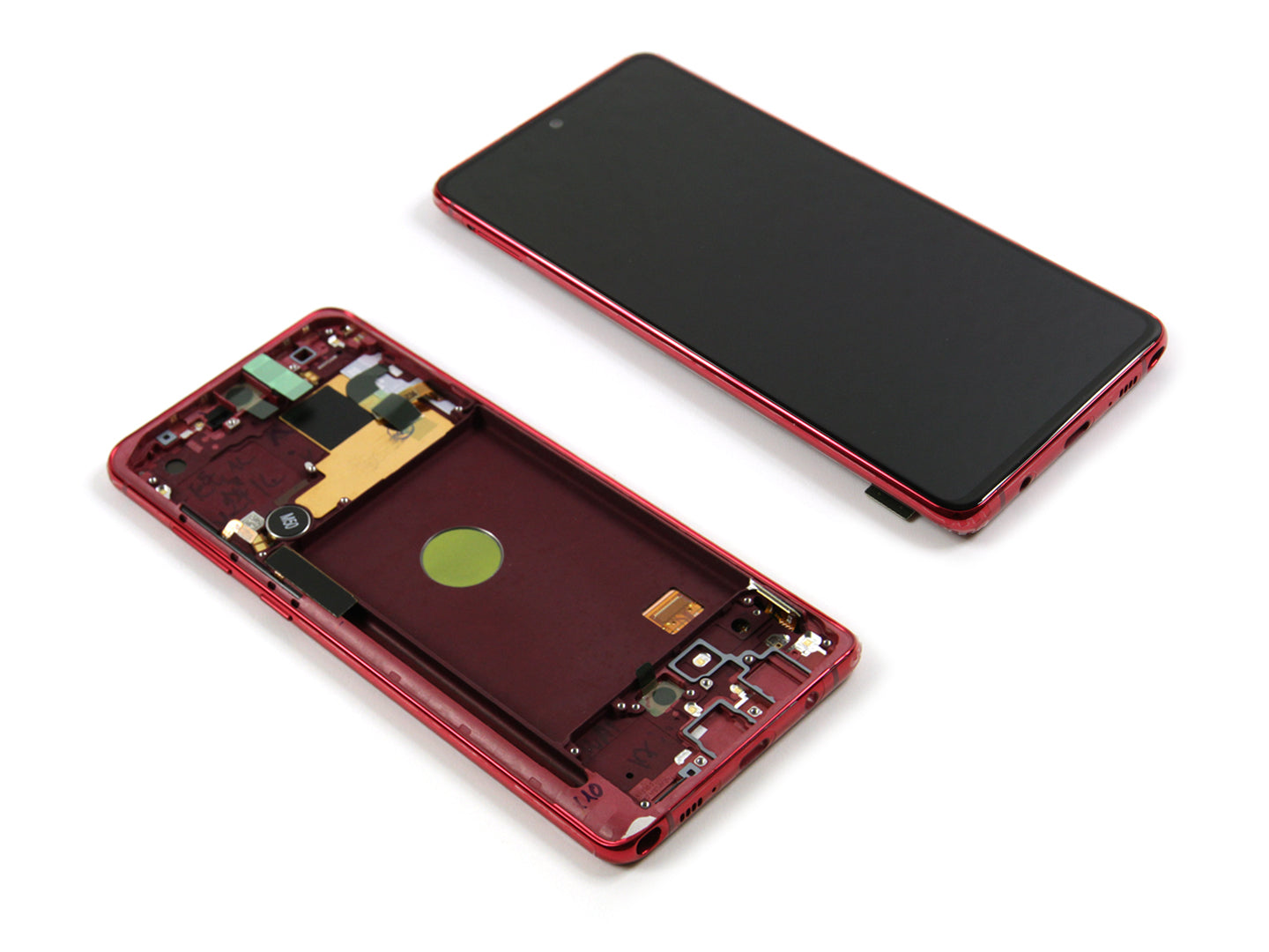 Samsung Galaxy Note 10 Lite N770F Display And Digitizer With Frame Aura Red Service Pack