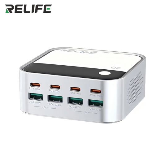 RELIFE Q2 8-Port GaN Charger 120W Grey