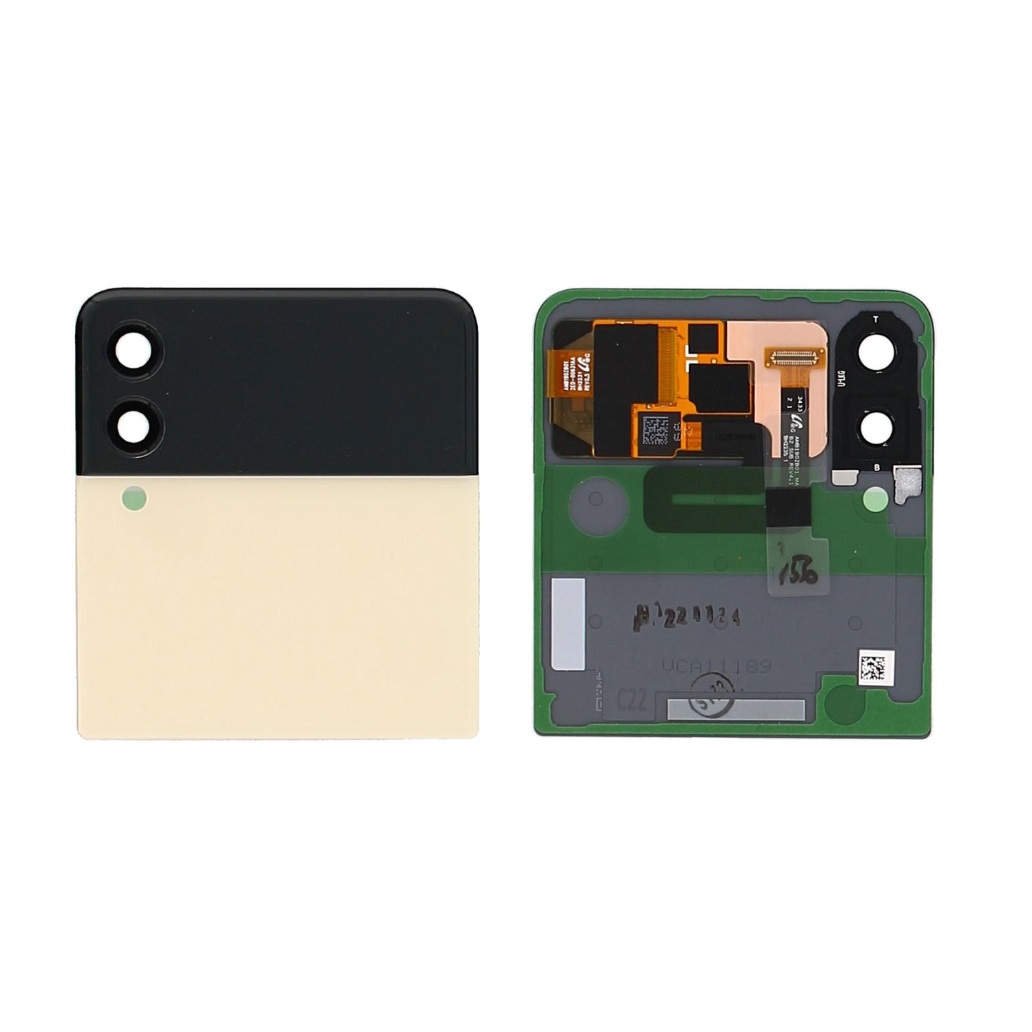 Samsung Galaxy Z Flip3 5G F711B Sub Display And Digitizer Cream Service Pack