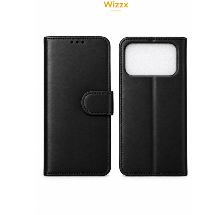 Wizzx IPhone 18 Pro Max Book Case- Black