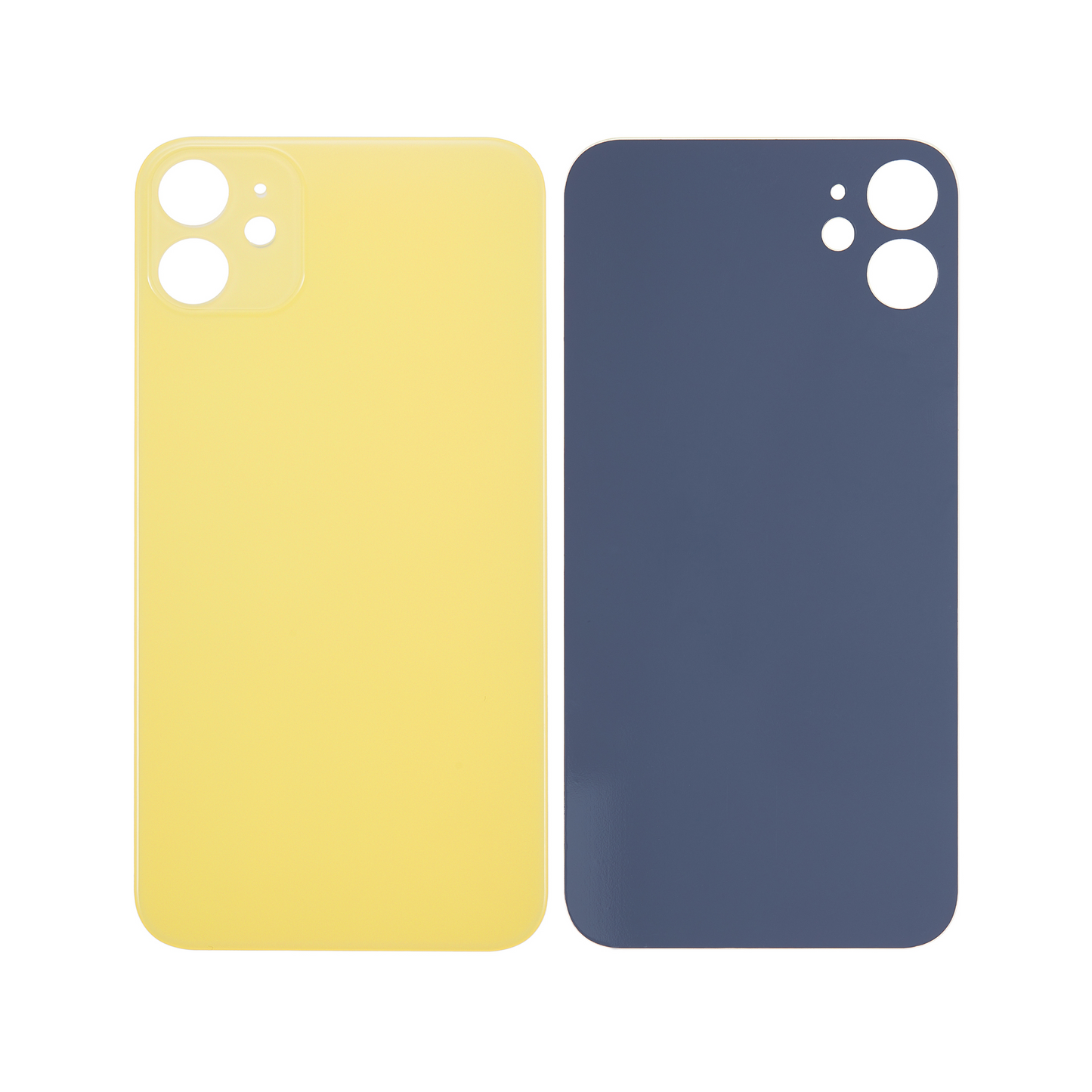 For Apple iPhone 11 Back Glass, Enlarged Camera Frame Yellow Compatible