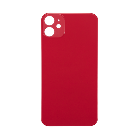 For Apple iPhone 11 Back Glass, Enlarged Camera Frame Red Compatible