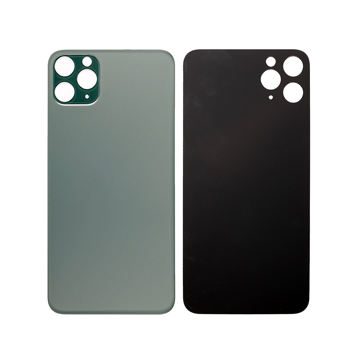 For Apple iPhone 11 Pro Max Back Glass, Enlarged Camera Frame Green Compatible