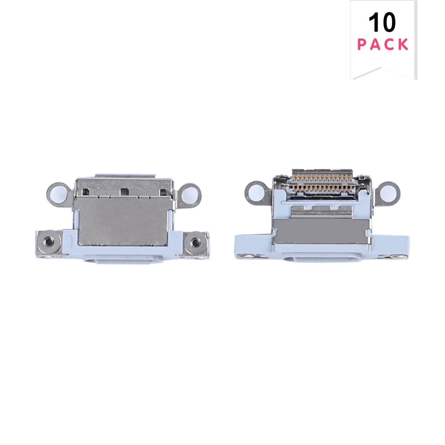For Apple iPhone 16, 16 Plus System Charging Port White (10pcs)