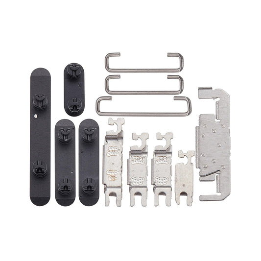 For Apple iPhone 16, 16 Plus Side Button Set Black Compatible (4pcs)