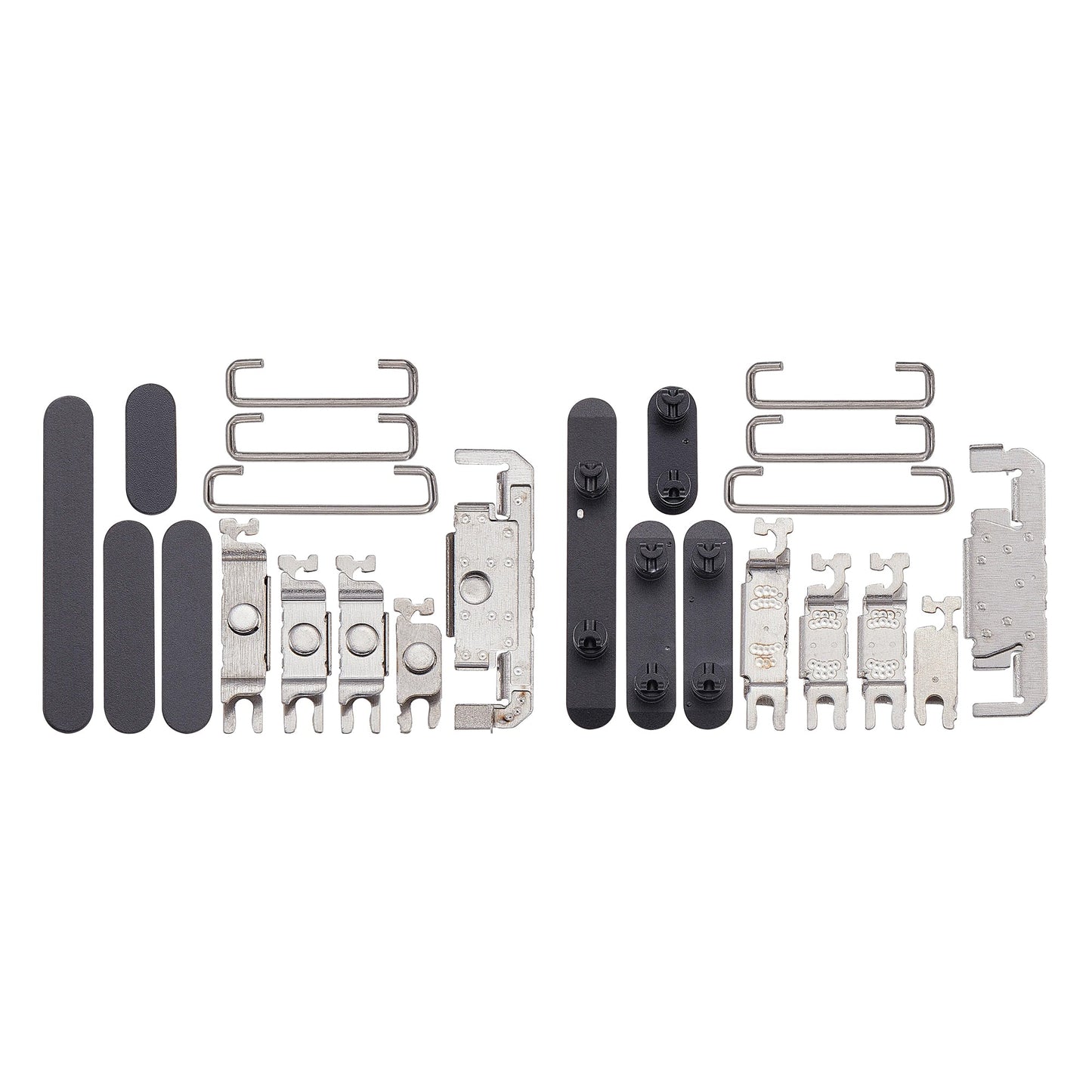 For Apple iPhone 16, 16 Plus Side Button Set Black Compatible (4pcs)