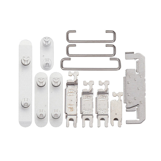 For Apple iPhone 16, 16 Plus Side Button Set White Compatible (4pcs)