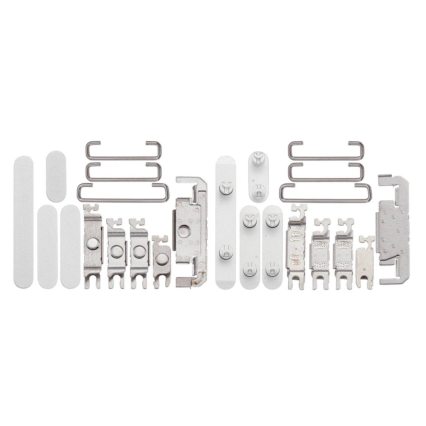 For Apple iPhone 16, 16 Plus Side Button Set White Compatible (4pcs)