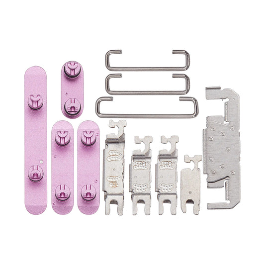For Apple iPhone 16, 16 Plus Side Button Set Pink Compatible (4pcs)