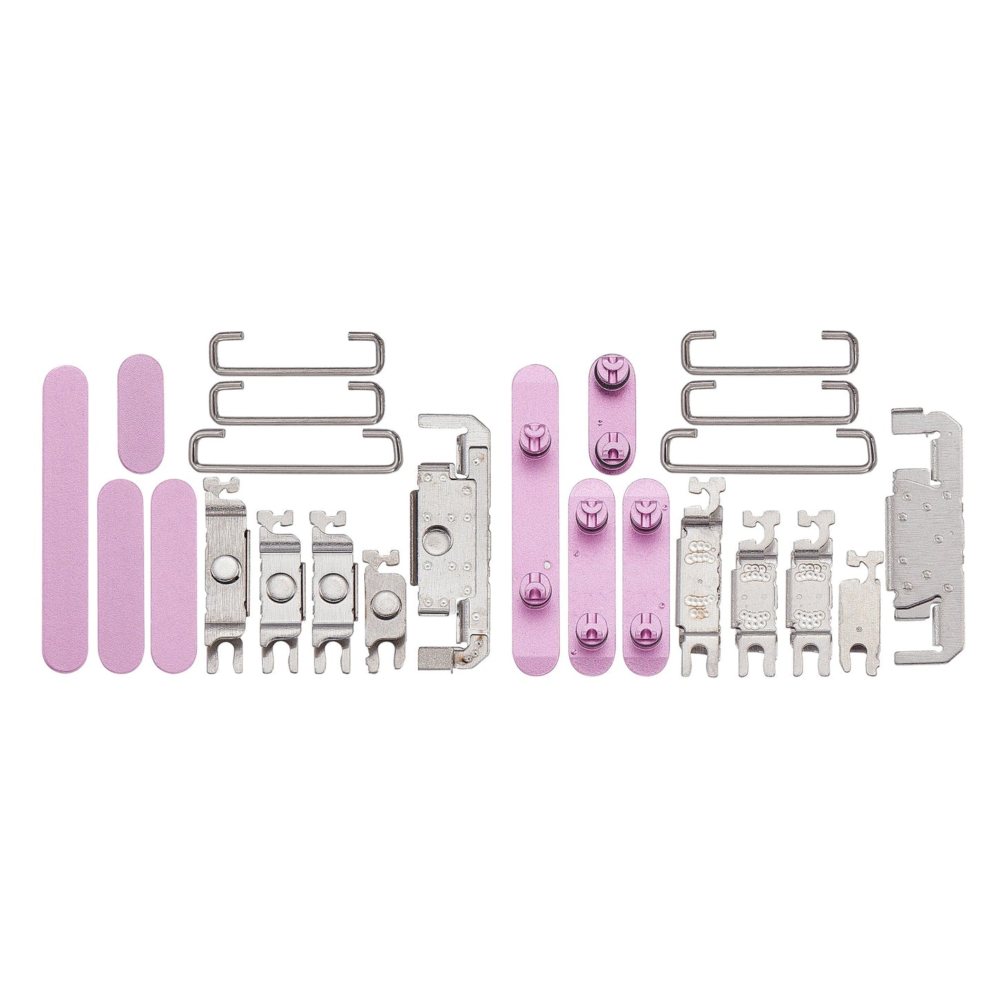 For Apple iPhone 16, 16 Plus Side Button Set Pink Compatible (4pcs)