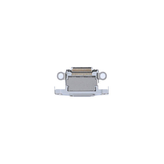 For Apple iPhone 15 Pro, 15 Pro Max System Charging Port White Titanium Compatible (10pcs)