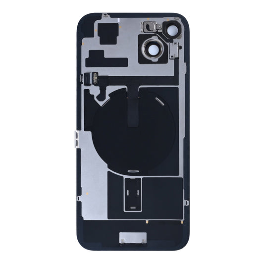 For Apple iPhone 15 Plus Back Glass With NFC, Enlarged Camera Frame Pink Pulled