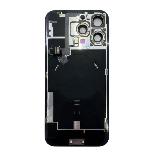 For Apple iPhone 16 Pro Max Back Glass With NFC, Enlarged Camera Frame Desert Titanium Pulled