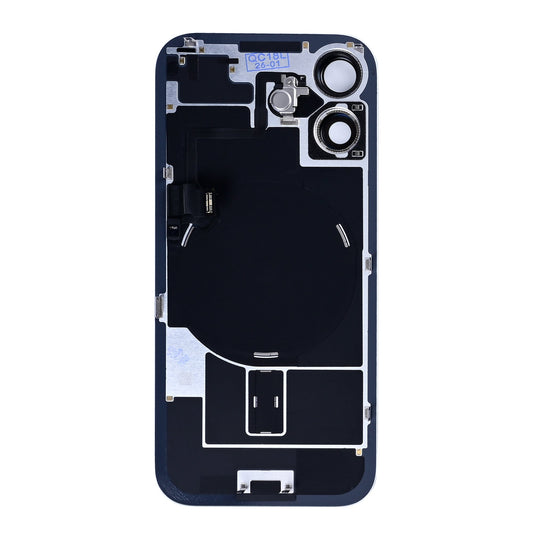 For Apple iPhone 17 Back Glass With NFC, Enlarged Camera Frame Lavender Pulled