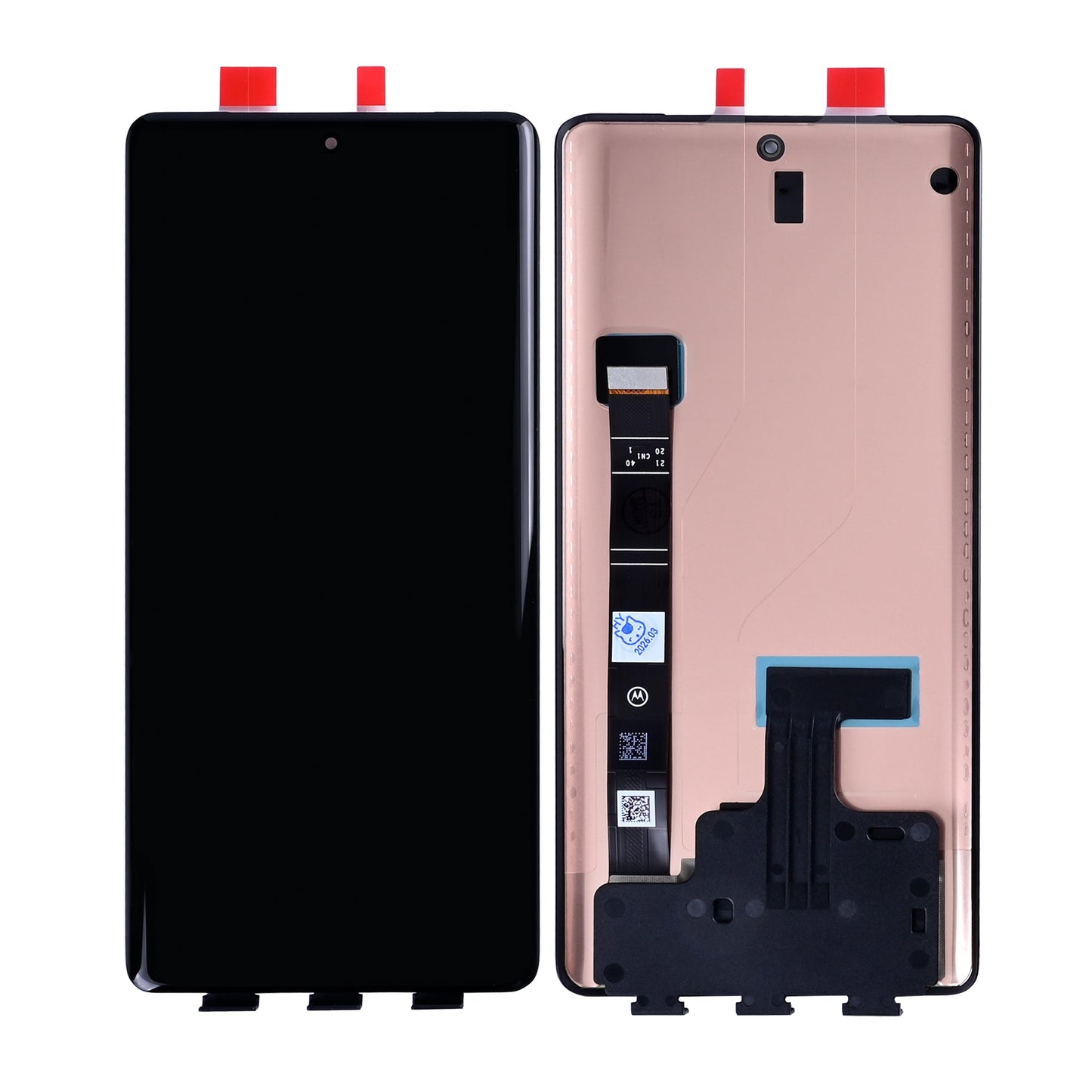 Motorola Edge 40 Pro, Moto X40 Display And Digitizer Without Frame Black OEM