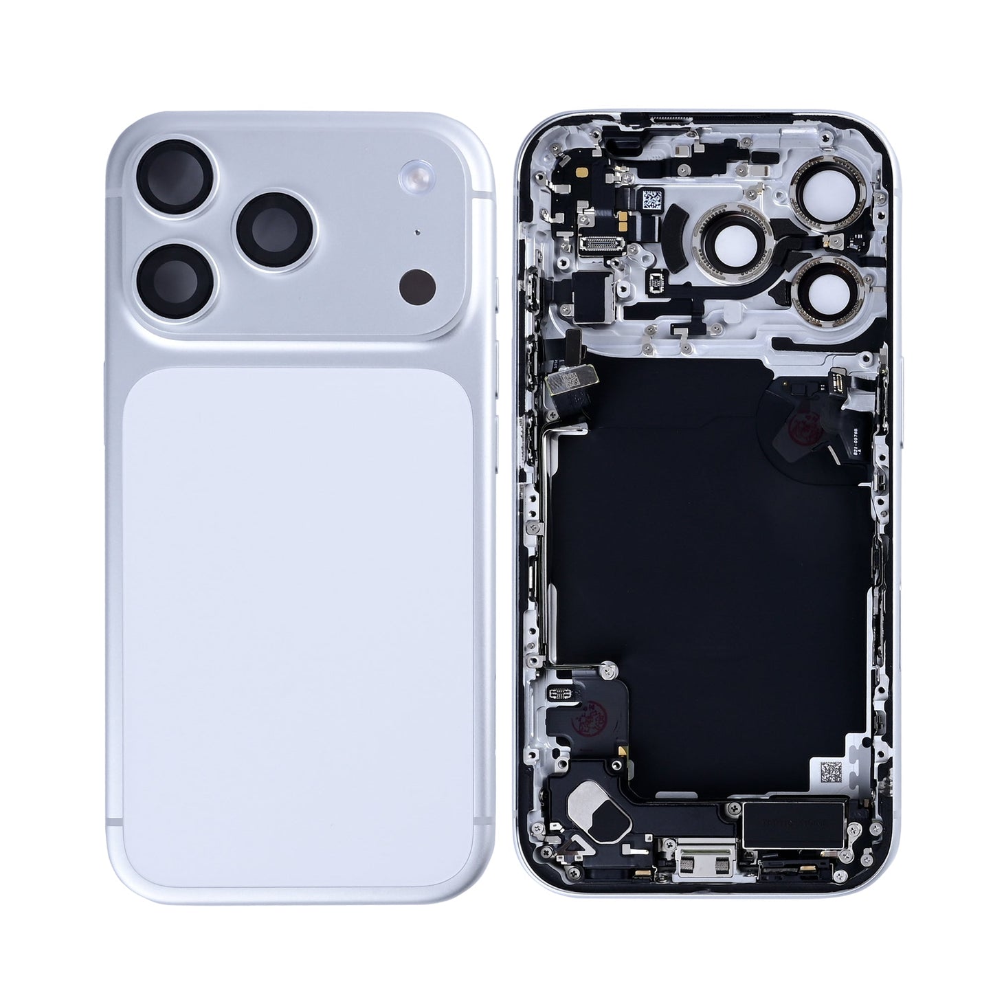 For Apple iPhone 17 Pro Housing With Small Parts Silver Pulled