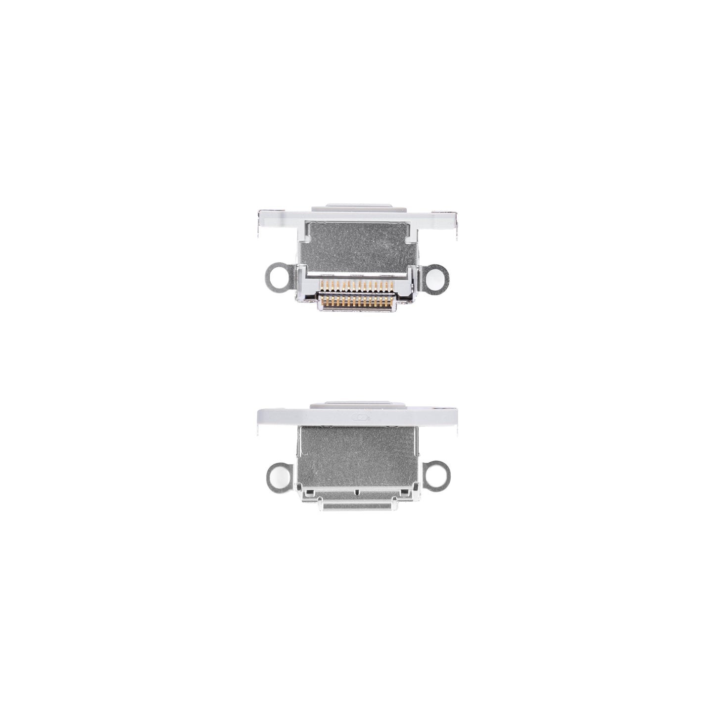 For Apple iPhone 15 Pro, 15 Pro Max System Charging Port White Titanium Pulled