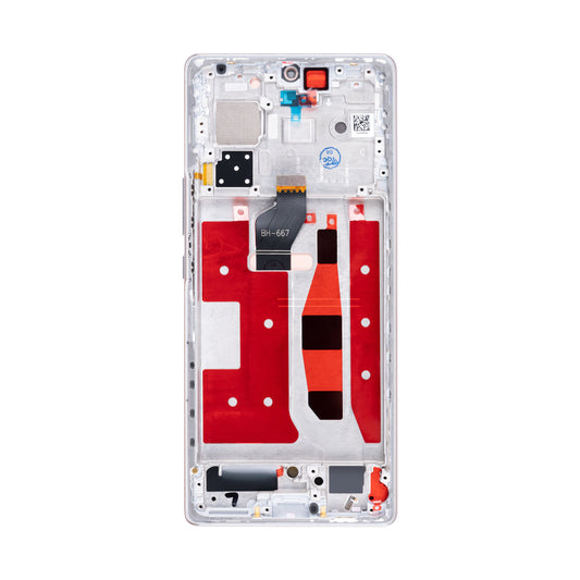 Honor 70 Display And Digitizer With Frame Crystal Silver OEM