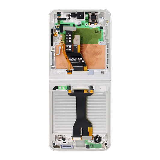 Samsung Galaxy Z Flip6 F741B Main Display And Digitizer With Frame White Service Pack