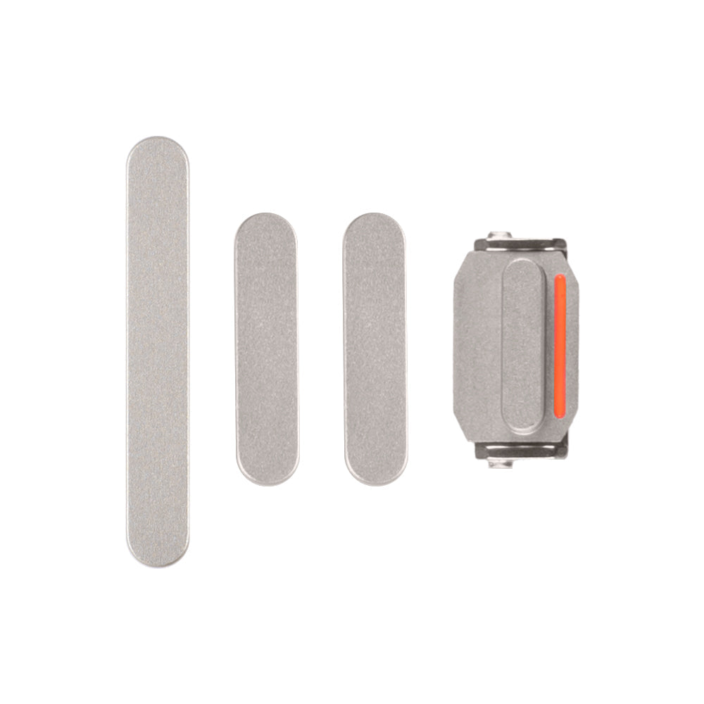 For Apple iPhone 15, 15 Plus Side Button Set Yellow Pulled (4pcs)
