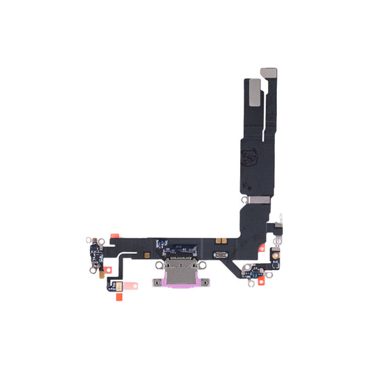 For Apple iPhone 16 System Charging Flex Pink Pulled