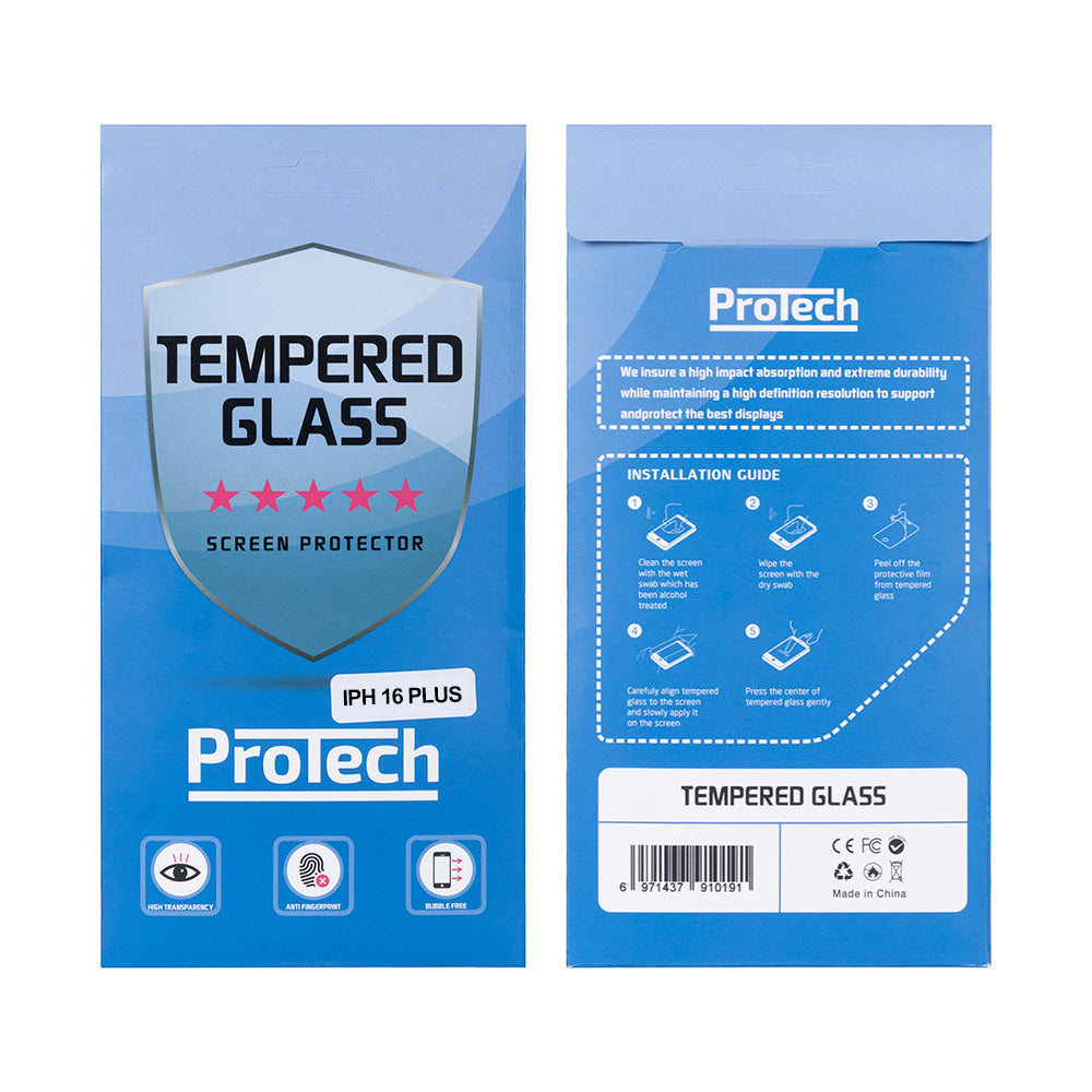 Tempered Glass 2.5D For Apple iPhone 16 Plus