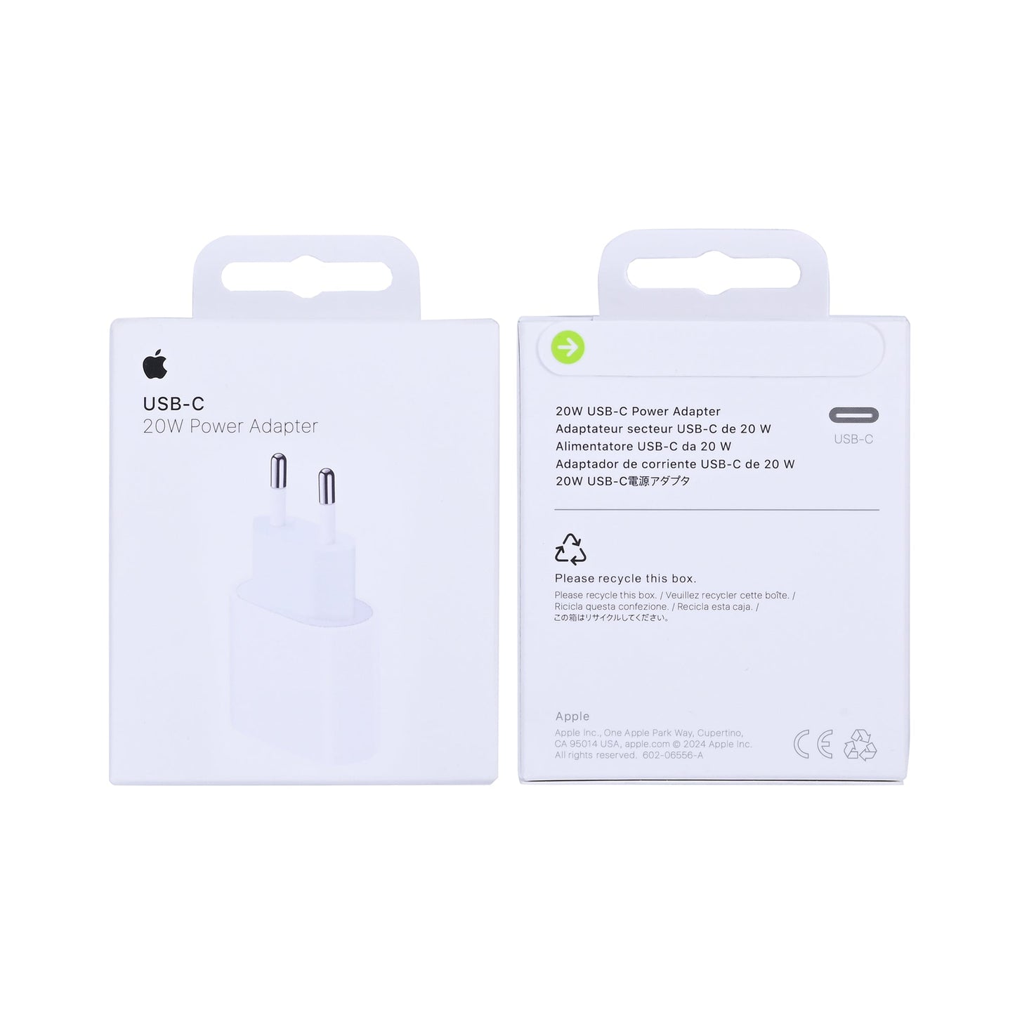 Apple USB-C Power Adapter 20W MUVV3ZM/A White Original Retail Box