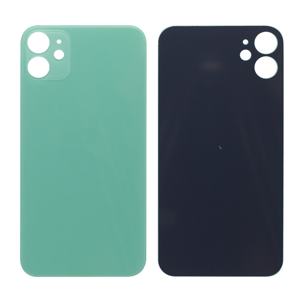 For Apple iPhone 11 Back Glass, Enlarged Camera Frame Green Compatible