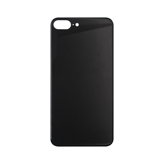 For Apple iPhone 8 Plus Back Glass, Enlarged Camera Frame Black Compatible