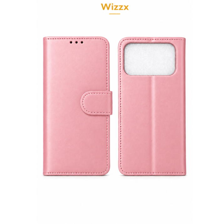 Wizzx IPhone 18 Pro Book Cases- Pink
