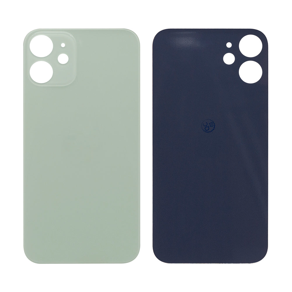 For Apple iPhone 12 Mini Back Glass, Enlarged Camera Frame Green Compatible