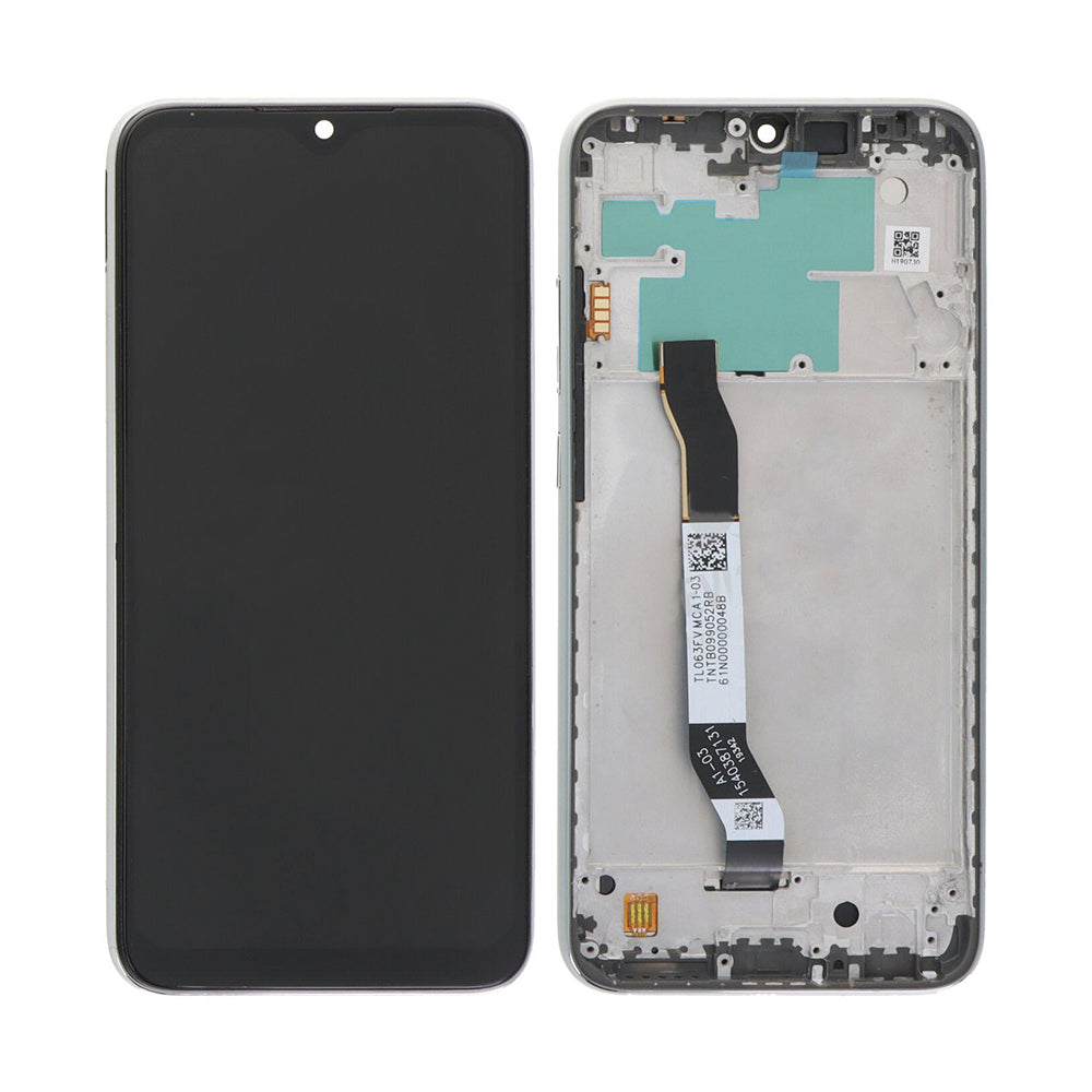 Xiaomi Redmi Note 8, Note 8 (2021) Display And Digitizer With Frame Moonlight White Service Pack