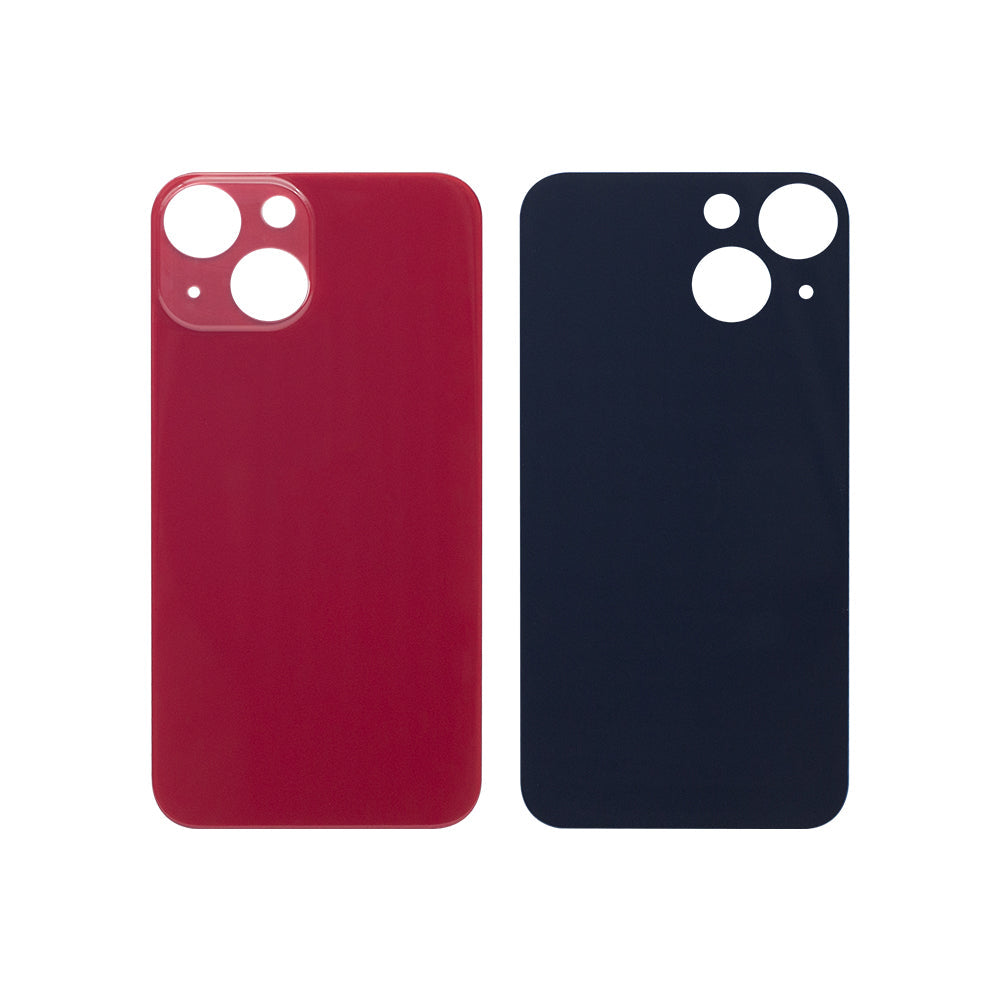 For Apple iPhone 13 Mini Back Glass, Enlarged Camera Frame Red Compatible