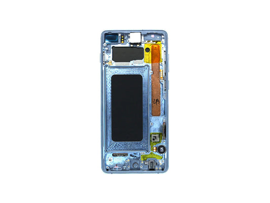 Samsung Galaxy S10 Plus G975F Display And Digitizer With Frame Prism Blue Service Pack