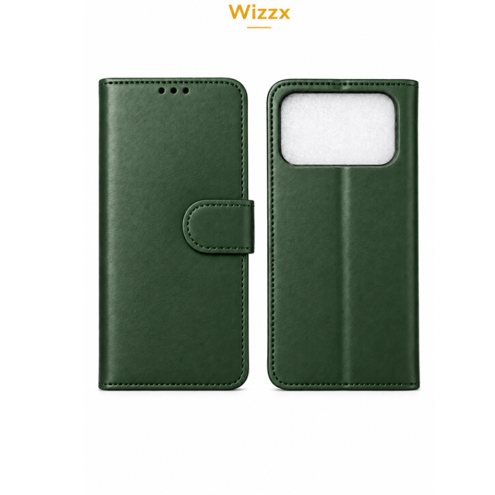 Wizzx IPhone 18 Pro Book Case- Green