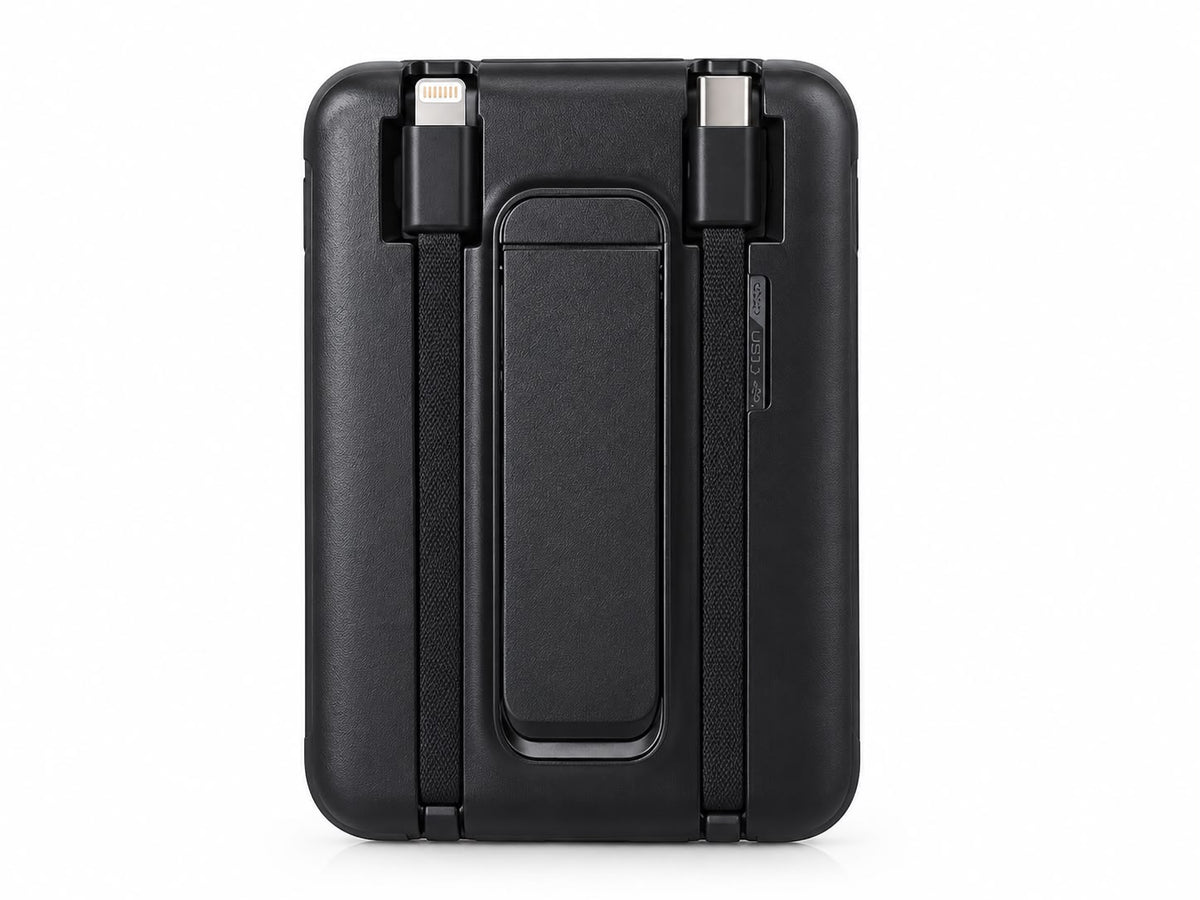 Wizzx Powerbank Magnetic Wireless incl. Cable 10.000 mAh WZX-PB1 - Zwart