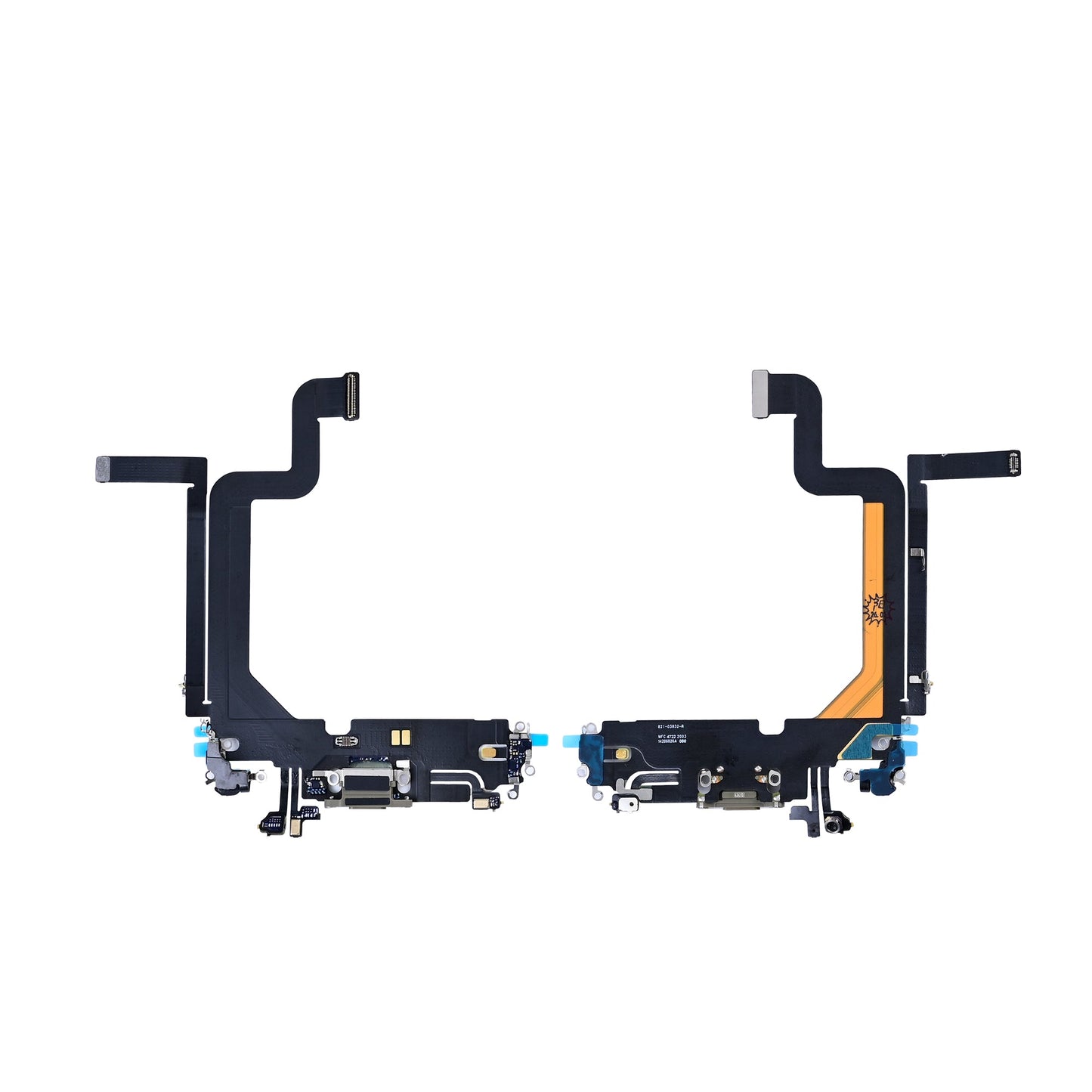 For Apple iPhone 14 Pro Max System Charging Flex Gold Pulled