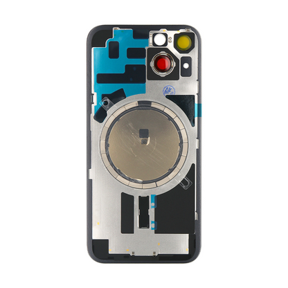 For Apple iPhone 14 Back Glass Without NFC, Enlarged Camera Frame Midnight Compatible