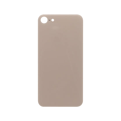 For Apple iPhone 8 Back Glass, Enlarged Camera Frame Gold Compatible