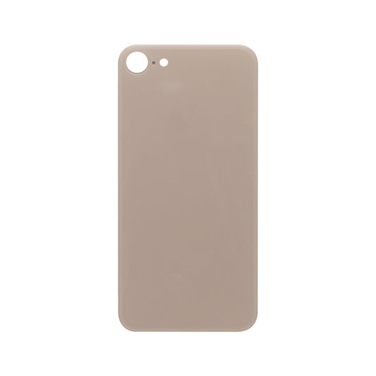 For Apple iPhone 8 Back Glass, Enlarged Camera Frame Gold Compatible