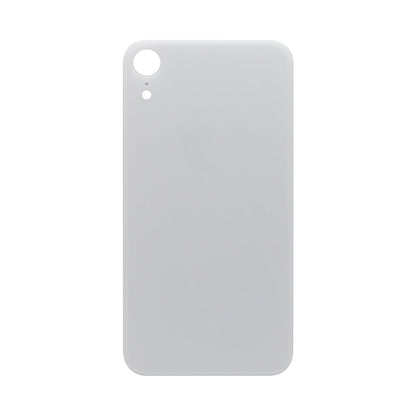 For Apple iPhone XR Back Glass, Enlarged Camera Frame White Compatible