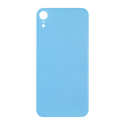 For Apple iPhone XR Back Glass, Enlarged Camera Frame Blue Compatible