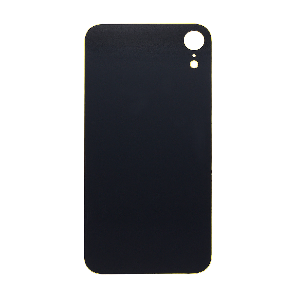 For Apple iPhone XR Back Glass, Enlarged Camera Frame Yellow Compatible