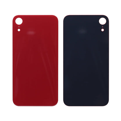 For Apple iPhone XR Back Glass, Enlarged Camera Frame Red Compatible